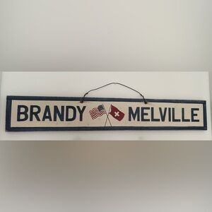Brandy Melville Wood Wall Sign